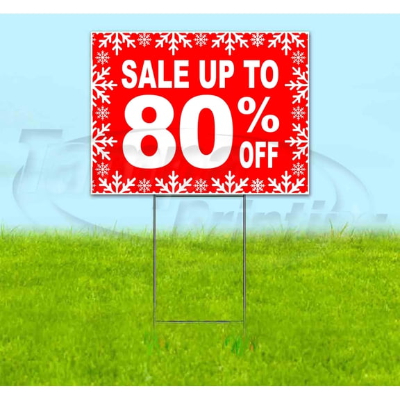 Sale Up To 80% Off (18"" X 24"") Yard Sign, Includes Metal Step Stake