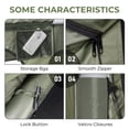 thumbnail image 3 of Zimtown Inflatable Tent with Hand Pump for Camping, Easy Setup Air Glamping Tents, All-Weather Waterproof Blow up Camping Tent, Green, 3 of 13