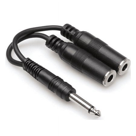 UPC: 0728736015135 | Hosa YPP-111 Y Cable  1/4 in TS to Dual 1/4 in TSF