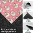 thumbnail image 3 of Pink Christmas Santa Pattern Kitchen Rugs Sets Of 3,Kitchen Runner Rugs Non Skid Washable,Decorative Kitchen Floor Mats for Kitchen,Sink,Laundry,17"x30"+ 17"x47" + 17"x59", 3 of 6