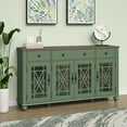 thumbnail image 2 of FESTIVO 63" Vintage Style Kitchen Buffet Sideboard Cabinet w/ Drawers - Green, 2 of 6