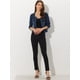 thumbnail image 4 of Chaqueta de mezclilla sin cuello Allegra K Mujer Azul Oscuro XS, 4 of 6