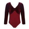 thumbnail image 3 of DPOIS Kids Girls One Piece Long Sleeve Leotard Ballet Latin Dance Jumpsuit Bodysuit, 3 of 4