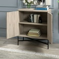thumbnail image 4 of Evelyn&Zoe Brighton 28" Wide Rectangular Accent Cabinet, Antiqued Gray Oak, 4 of 9