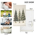 thumbnail image 6 of Yayeee 100% Cotton Hand Towels for Bathroom 16" x 28" Soft Absorbent Kitchen Towel, Cartoon Christmas Trees, 6 of 7