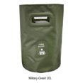 thumbnail image 2 of Cubo para acampar Ounissouiy 20L impermeable plegable verde militar, 2 of 6
