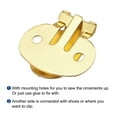 thumbnail image 5 of Uxcell 31mm x 19.5mm Iron Blank Shoe Clips for DIY Crafts Gold Tone 10 Pack, 5 of 6