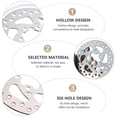 thumbnail image 2 of OUSITAIDBrake Disque Mini Vélo Rotor Câble Scooter Pliant Électrique Argent, 2 of 6