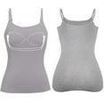 thumbnail image 4 of MISS MOLY Women Camisole Shelf Bra with Adjustable Strap Stretch Tank Top Basic Layering Cami Top for Daily Wearing, 4 of 7