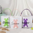 thumbnail image 4 of Popular Home Essentials, Personalized Easter Baskets Custom Name Easter Bunny Basket Large Capacity Thickened Bottom Great for Easter Egg Games Easter, 4 of 4