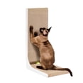 thumbnail image 1 of Rascador de cartón para gatos EHEYCIGA en forma de L para gatos de interior, 1 of 9