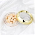 thumbnail image 3 of OUNONA 2Pcs Empty Cream Container Golden Round Mini Portable For Travel And Camping, 3 of 8