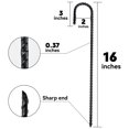 thumbnail image 2 of Estacas para Varillas EISENSP en J 40 unidades 16 cm Resistente y Antióxido, 2 of 6