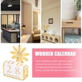 thumbnail image 3 of Nestingho 1Set Elegant Wood Calendar Block Stylish Desktop Perpetual Calendar for Daily Use, 3 of 8