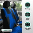 thumbnail image 4 of FH Group Seat Covers for Auto Car Sedan SUV Van Full Seat Covers Set with Black Leather Steering Wheel Cover 5 Colors, 4 of 9