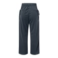 thumbnail image 3 of Gibobby pantalones para nieve mujer Pantalones de traje de mujer Pantalones drapeados Pantalones casuales Pantalones de pierna recta Pantalones de pierna ancha para trapear el piso (Gris, S), 3 of 5