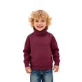 thumbnail image 2 of EnJoCho Toddler Kids Lightweight Cable Knit Sweater Turtleneck Pullover Top Warm Solid Undershirt Fall Winter Soft Baby Child Thermal Wear Layering, 2 of 6