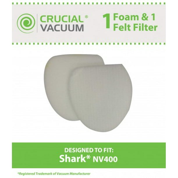 Crucial Vacuum Shark NV400 Foam & Felt Filters, Part XFF400