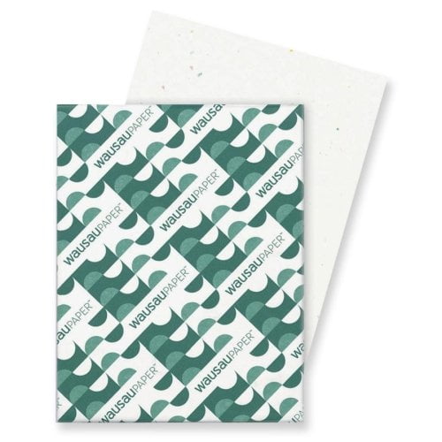Wholesale CASE of 10 - Wausau Heavyweight Cardstock Paper -Card Stock Paper, 65 lb., 8-1/2'x11', Stardust White