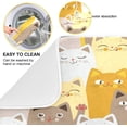 thumbnail image 5 of GZHJMY Cute Cartoon Yellow Cat Absorbent Dish Drying Mat Microfiber Kitchen Countertop Table Protector Multi-Purpose Counter Rack Sink Drainer Pad(16" x 18"), 5 of 6