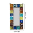 thumbnail image 3 of Photo Frame Showcase Handmade Stained Glass Wall Display for Photobooth Copper Photo Strips Vertical Wall with Light Play and, 3 of 6