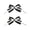 A, variant on Women Hair Bows Korean Bow Hair Clips Girl Bowknot Barrettes Black and White Hair Bow Clips for Hair Ornaments