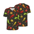 thumbnail image 3 of Daiia Chili2 Mens Baseball Jersey Button Down Shirts Short Sleeve Sports Uniforms-XX-Large, 3 of 9