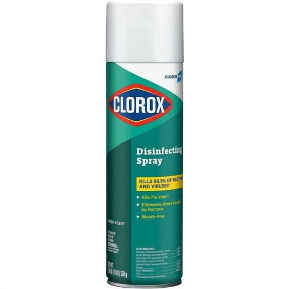 Clorox Disinfecting Spray Multi-Surface Cleaner, Kill Bacteria, Viruses and Mold, Eliminate Odors, 19 Oz | 2-Pack (2 Total)