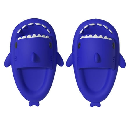 

Shark Slides for Kids Anti-Slip Novelty Open Toe Slides Summer Lightweight Sole Sandals Casual Beach Shoes