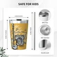 thumbnail image 4 of PAYOHTO Guitar and Amplifier Insulated Stainless Steel Tumbler 12 oz Thermos Come with Straw Kids Leak-Proof Travel Mug Cup, 4 of 7