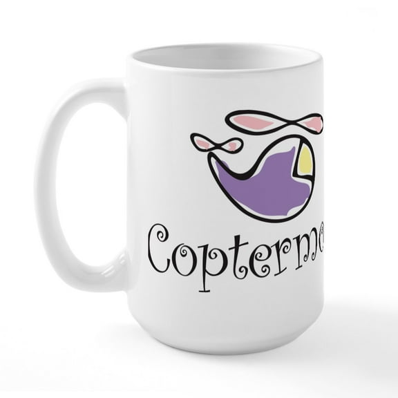 CafePress - Helicopter Mom Large Mug - 15 oz Ceramic Large White Novelty Mug