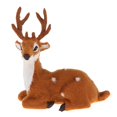thumbnail image 2 of Simulación de ciervos navideños en miniatura, modelo de reno de de navideño, perfecto para adornos de jardín de hadas, accesorios de fotogr Hombre marrón claro sentado Colco  Figuritas de animales coleccionables, 2 of 7