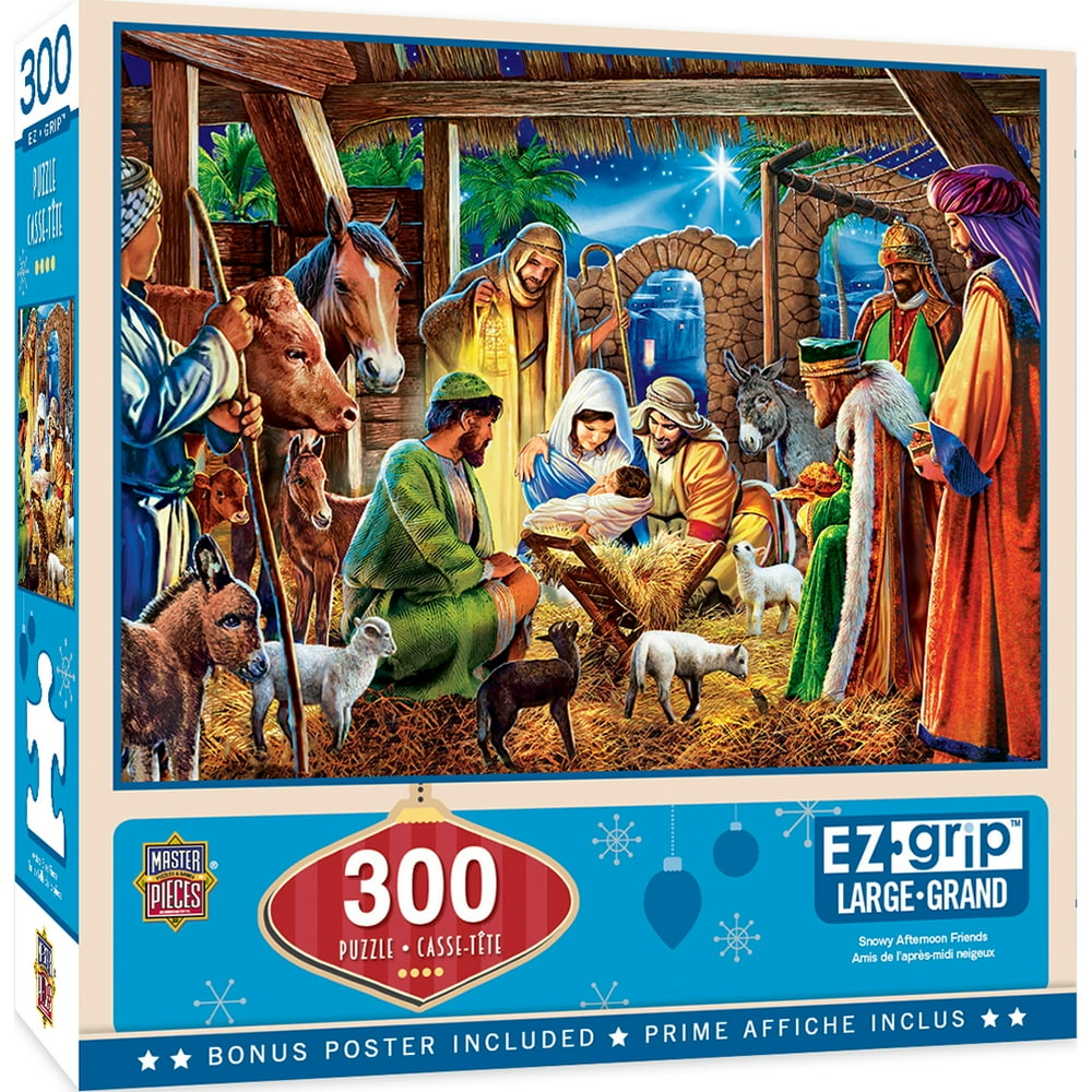 MasterPieces Holiday Away in a Manger 300 Piece EZ Grip Puzzle