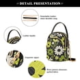 thumbnail image 4 of FORMRS Crossbody Bag for Women Quilted Travel Shoulder Cell Phone Purse with Chain Strap Handbag, Green Flower Pattern, 4 of 7