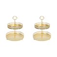 thumbnail image 4 of Transemion Stylish Nordic Texture Storage Tray for Double Fruit Snacks Stripe Height 25cm 2Set, 4 of 6
