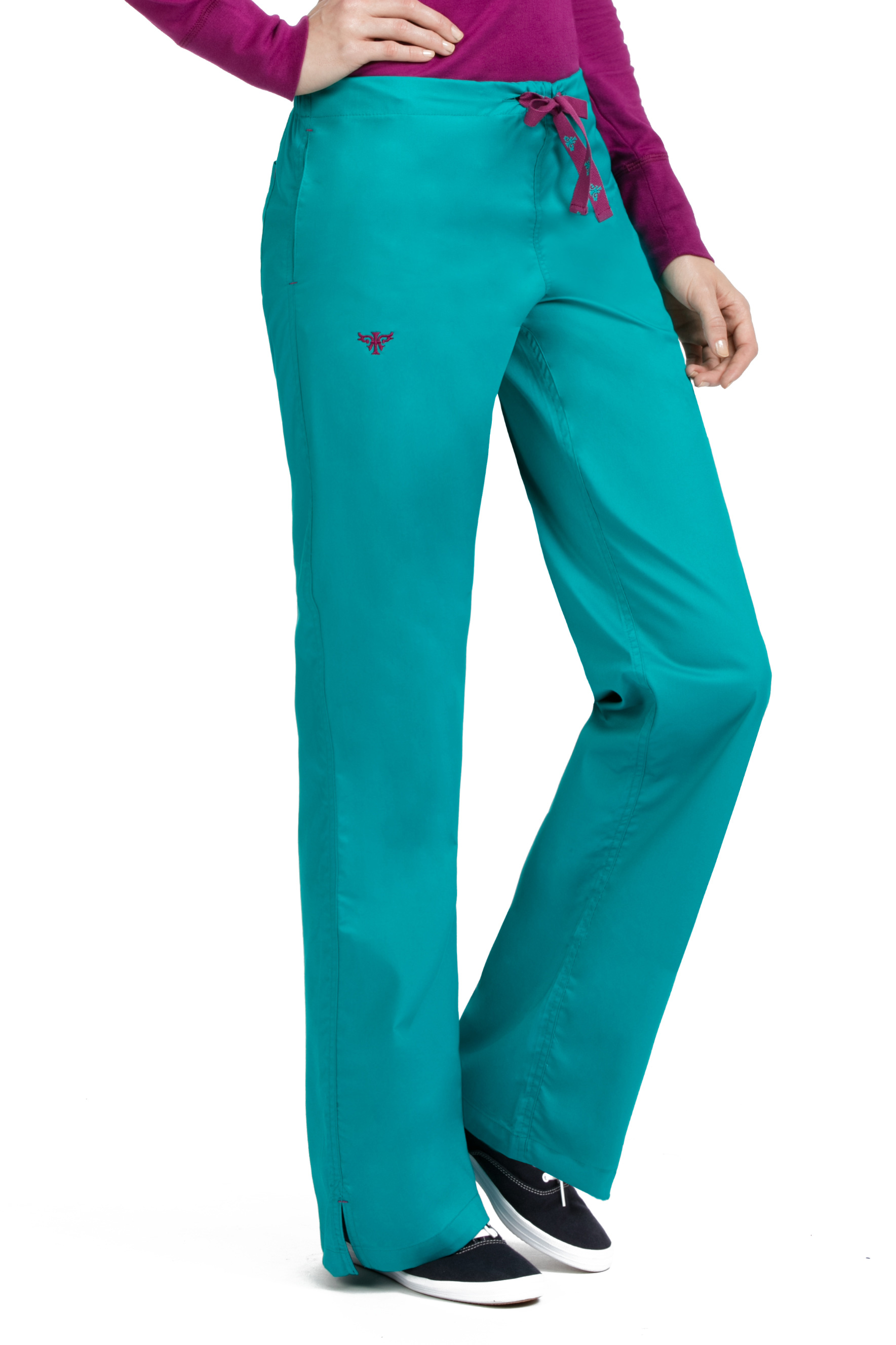 Med Couture Women's "Signature" 8705 Drawstring/Elastic 3 Pocket Scrub