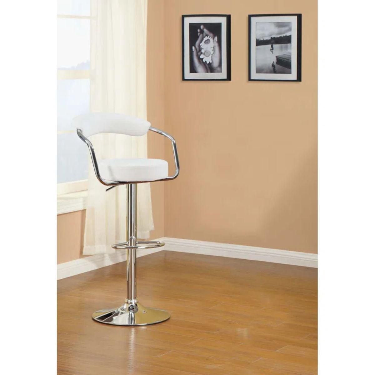 Heavenly Collection Adjustable Stool with stainless steel base. SET OF 3