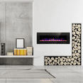 thumbnail image 5 of YUKOOL 42" Electric Fireplace, Embeded insert/Wall Mount, Adjustable Flame, Remote, 5 of 5
