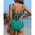 thumbnail image 3 of Traje de baño de una pieza Charmo, festoneado, acanalado, para controlar la barriga, 3 of 9