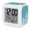 Teal, White, Aqua, variant on Black Coral Coastal Digital Alarm Clock for Bedrooms,Smart LED Alarm Clock with 7 Color Changing Night Light,Seaside Nautical Summer Ocean Sea Silent Wake Up Clocks for Sleep Study Cooking 3.2"x3.2"