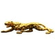 thumbnail image 1 of Estatua de leopardo de resina, escultura artesanal para oficina, sala de estar, mesa y estante. Oro XL, 1 of 8