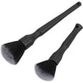 thumbnail image 4 of Car Detailing Brushes, 2 Piece Universal Car Detailing Brush Set, Multipurpose Car Cleaning Brush for Cars (Black), 4 of 5