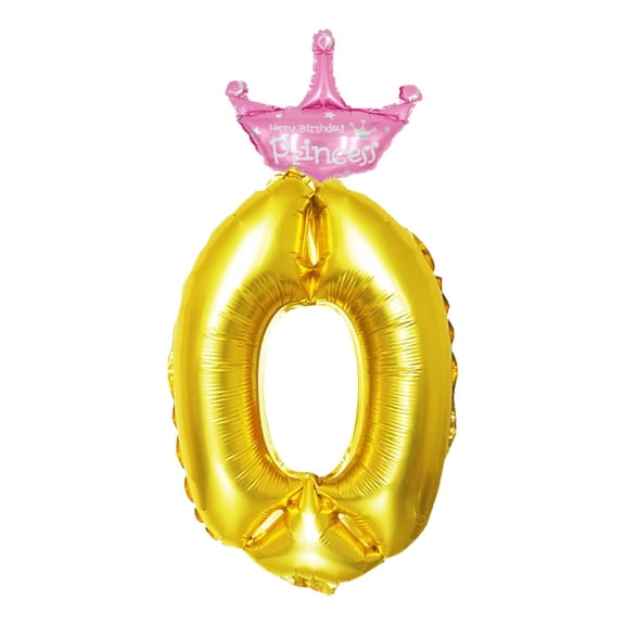 Ovzne 32" Giant Number Foil Balloon – Reusable Helium-Quality Decor For Birthdays,Anniversaries