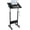 Black, variant on Mobile Podium Adjustable Standing Desk with Caster Wheels, 360° Swivel Desktop Laptop Stand, Presentation Lectern Easel Stand Up Desk