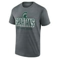 thumbnail image 2 of Men's Fanatics Heather Gray Michigan State Spartans Mascot Depth T-Shirt, 2 of 3
