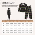 thumbnail image 4 of Hirioo Mardi Gras Fleur de Lis for Women's Pajama Sets 2 Piece Pjs Women's Long-Sleeved Pajama Set Button Down Sleepwear,S-XXL-Medium, 4 of 7