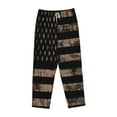 thumbnail image 4 of Balery American Flag with Desert Camouflage print Women's Pajama Pants,Ultra Lightweight Pjs,Lounge Pant-Medium, 4 of 9