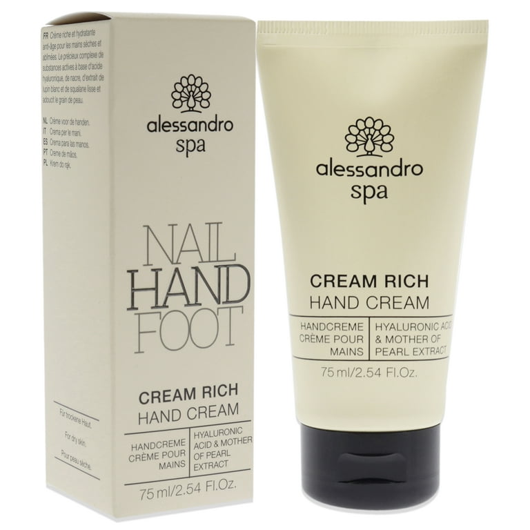 Alessandro Spa Cream Rich Hand Cream, 2.54 oz Cream