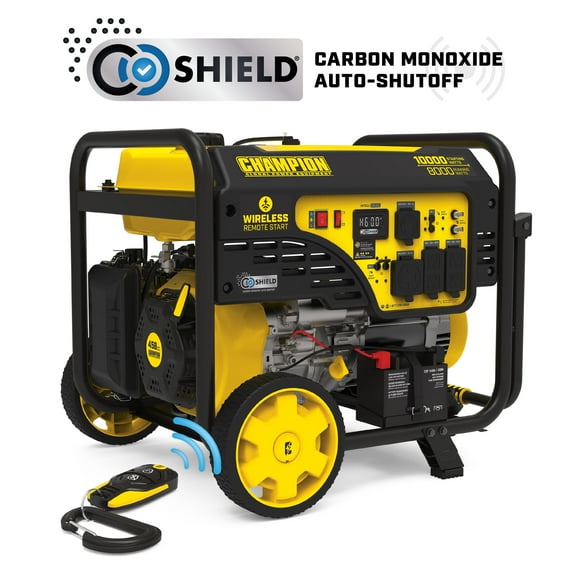 Champion Power Equipment 8000-Watt Wireless Remote Start Home Backup Portable Generator with CO Shield®