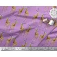 thumbnail image 3 of Soimoi Silk Fabric Deer Animal Print Fabric by The Yard 42 Inch Wide, 3 of 3